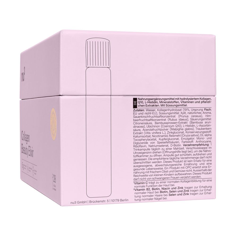 Retro della confezione. Testo in tedesco. Informazioni nutrizionali e ingredienti.