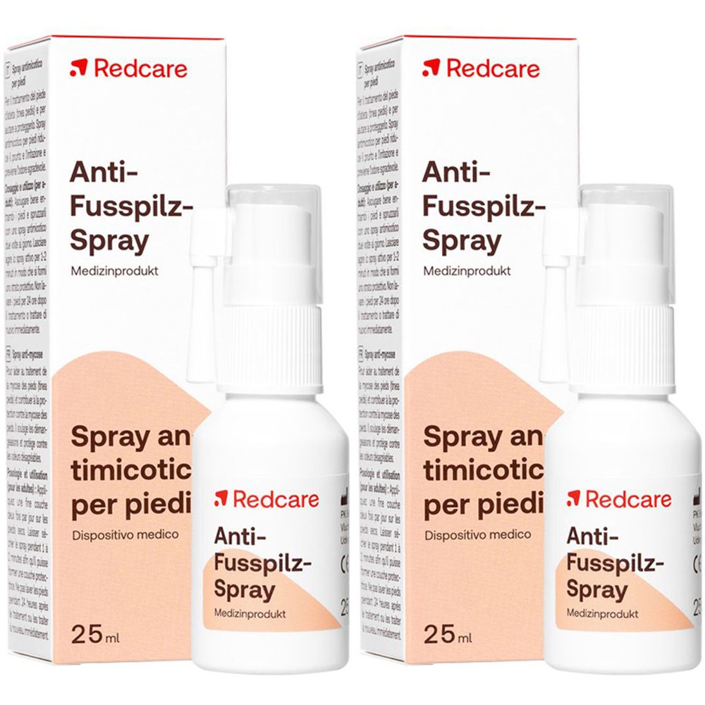 Redcare Spray antimicotico per piedi Set da 2