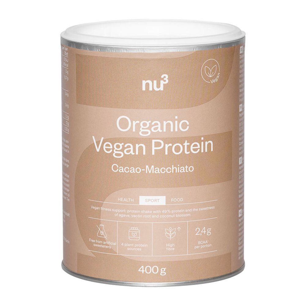 nu3 Frullato proteico vegano bio cacao-macchiato Set da 3