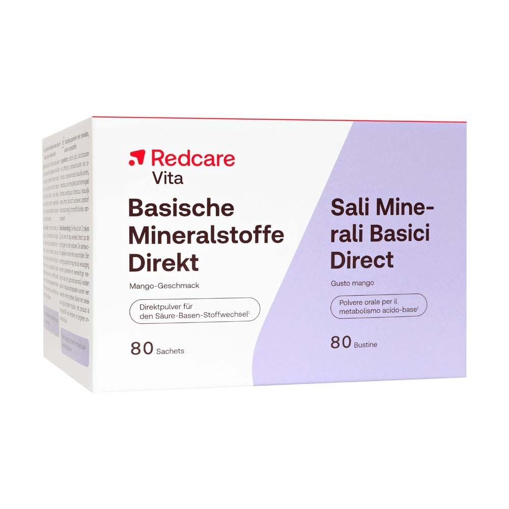 Confezione Redcare Basische Mineralstoffe Direkt. Gusto mango, 80 bustine.
