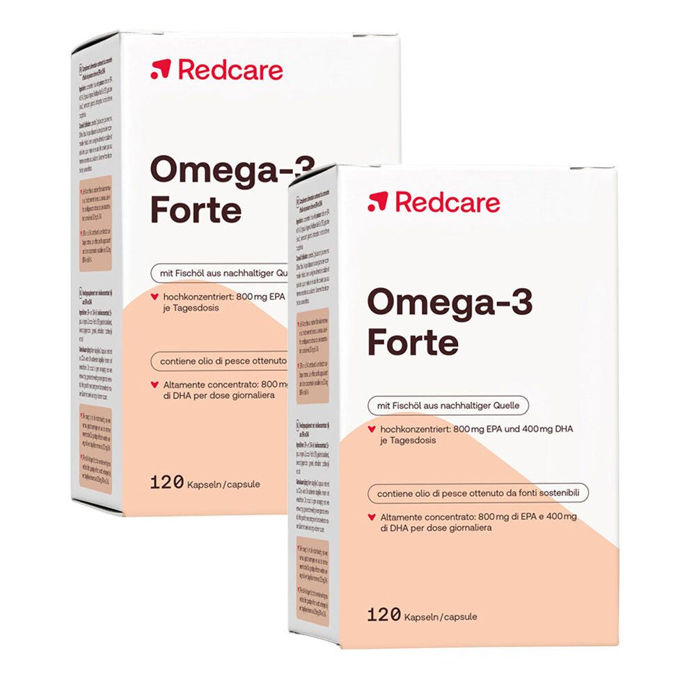 Redcare Omega-3 Forte capsule Set da 2