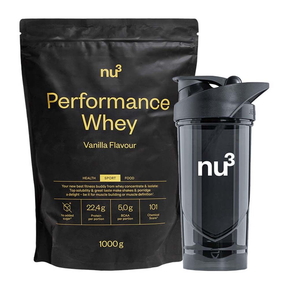 nu3 Performance Whey Vaniglia + nu3 Shaker