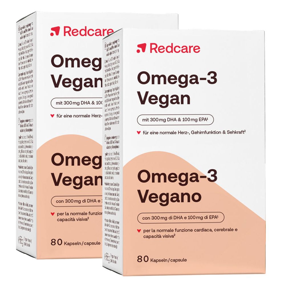 Redcare Omega 3 Vegano Set da 2