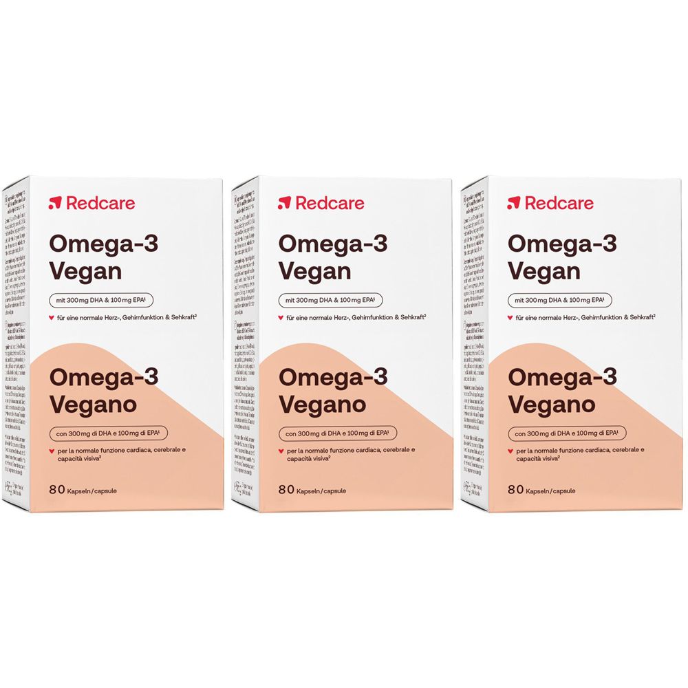 Redcare Omega 3 Vegano Set da 3