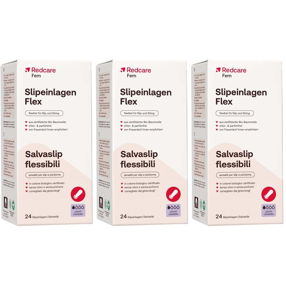 Redcare Slipeinlagen Flex Dreierpack