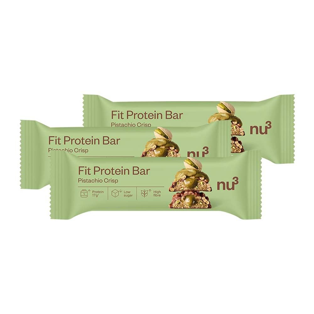 nu3 Fit Protein Bar Pistachio Crisp Set da 3