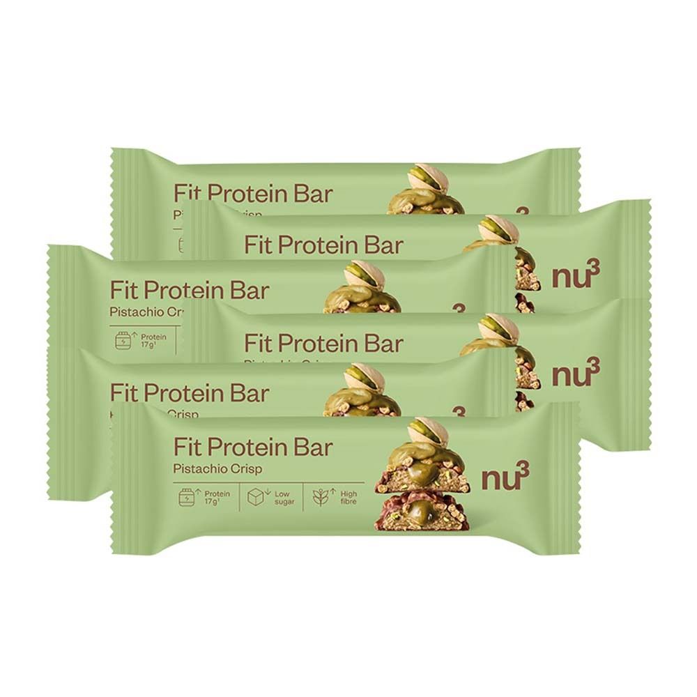  nu3 Fit Protein Bar Pistachio Crisp Set da 6