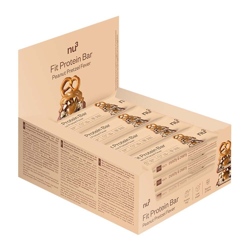 nu3 Fit Protein Bar Peanut Pretzel Fever Set da 12
