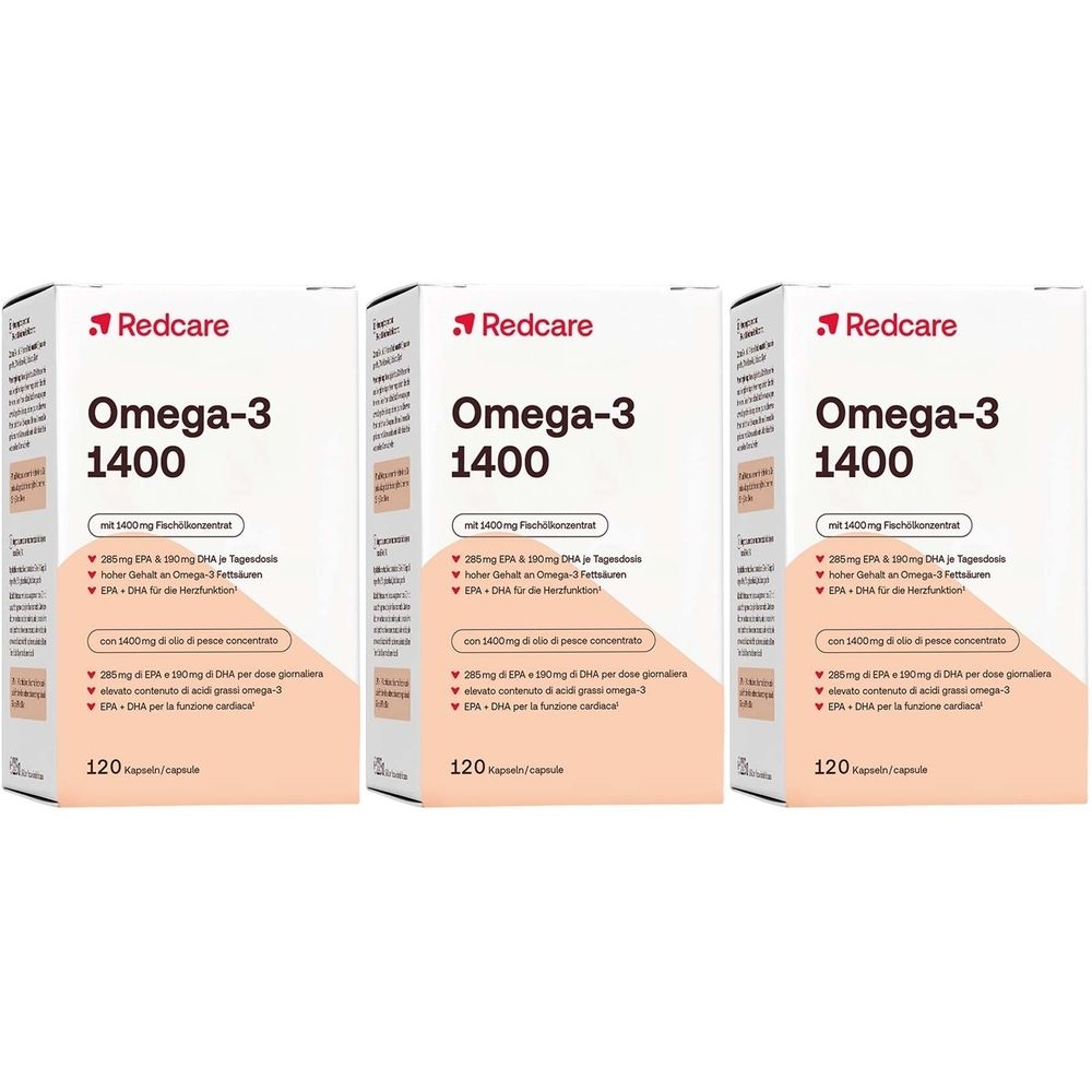 Redcare Omega-3 1400 in capsule Set da 3