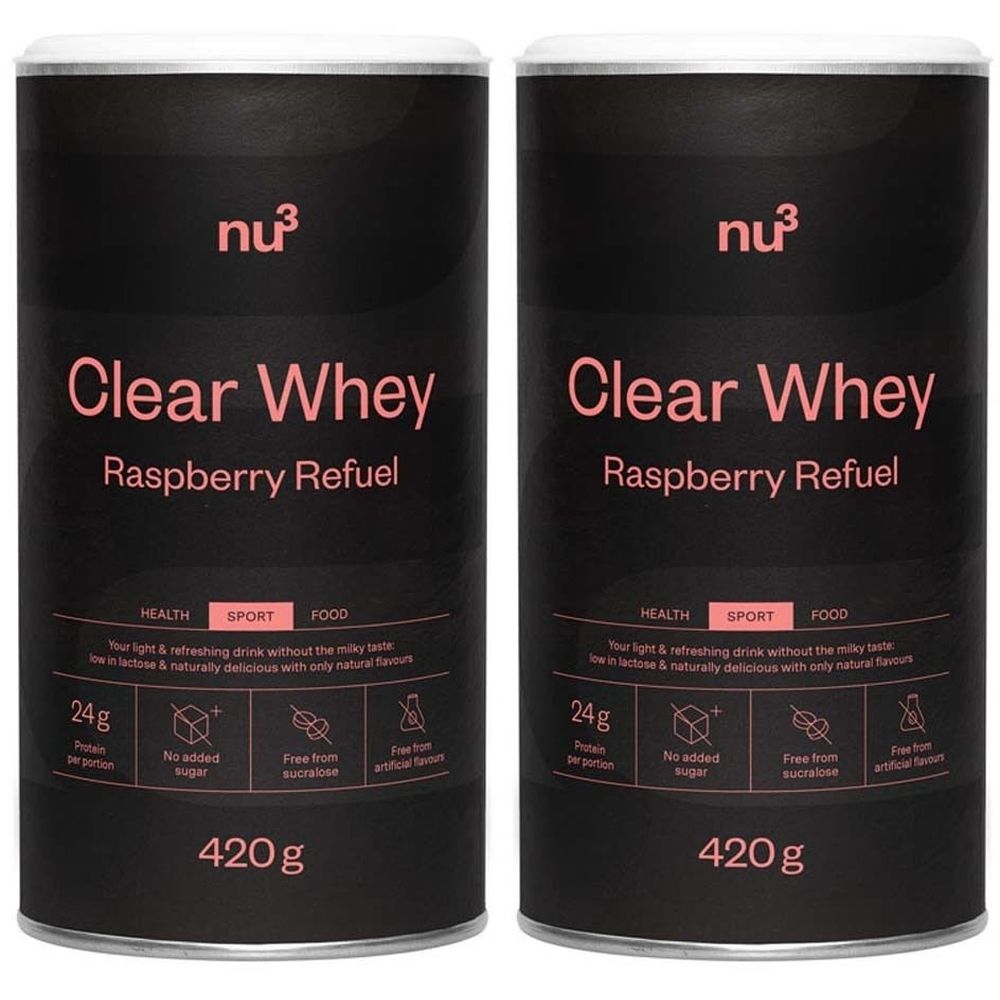 nu3 Clear Whey Raspberry Refuel Set da 2