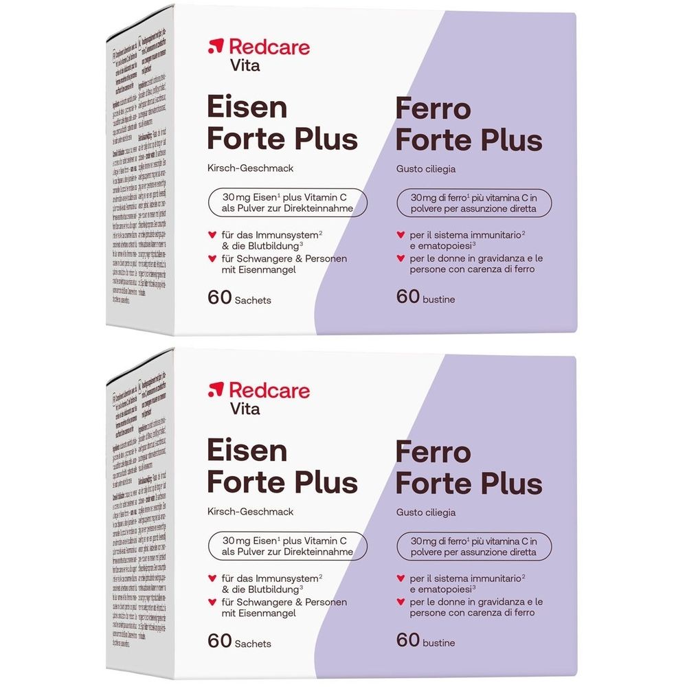 Redcare Eisen Forte Plus Direkt Pulver x2