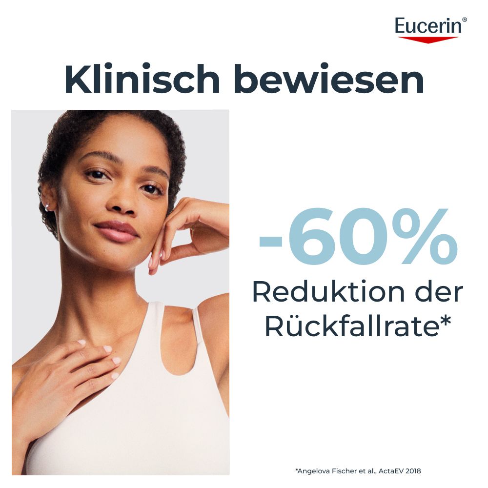 Clinicamente provato: Eucerin AtopiControl riduce le recidive del 60%.