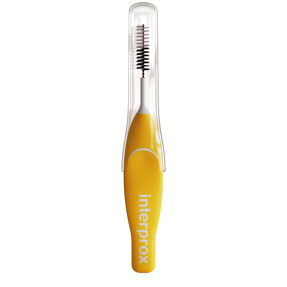 Confezione da sei spazzolini interdentali Interprox, misura 0.9 mm, Micro.
