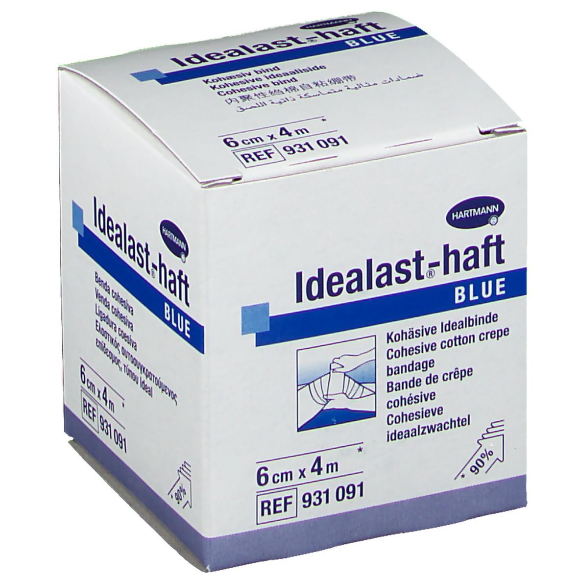 Hartmann IdealSt®-Hard Colore, Banda ideale elastico permanente in blu