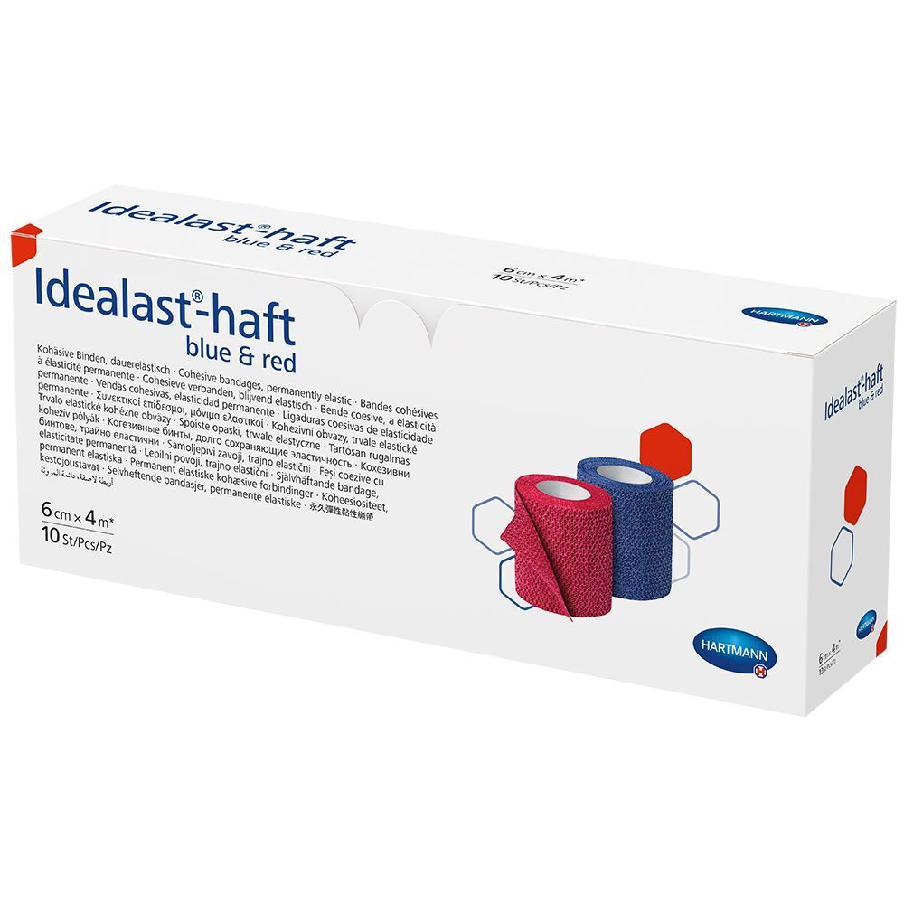 HARTMANN IEALAST®-HEIL Colore, bendaggio ideale elastico permanente, rosso e blu