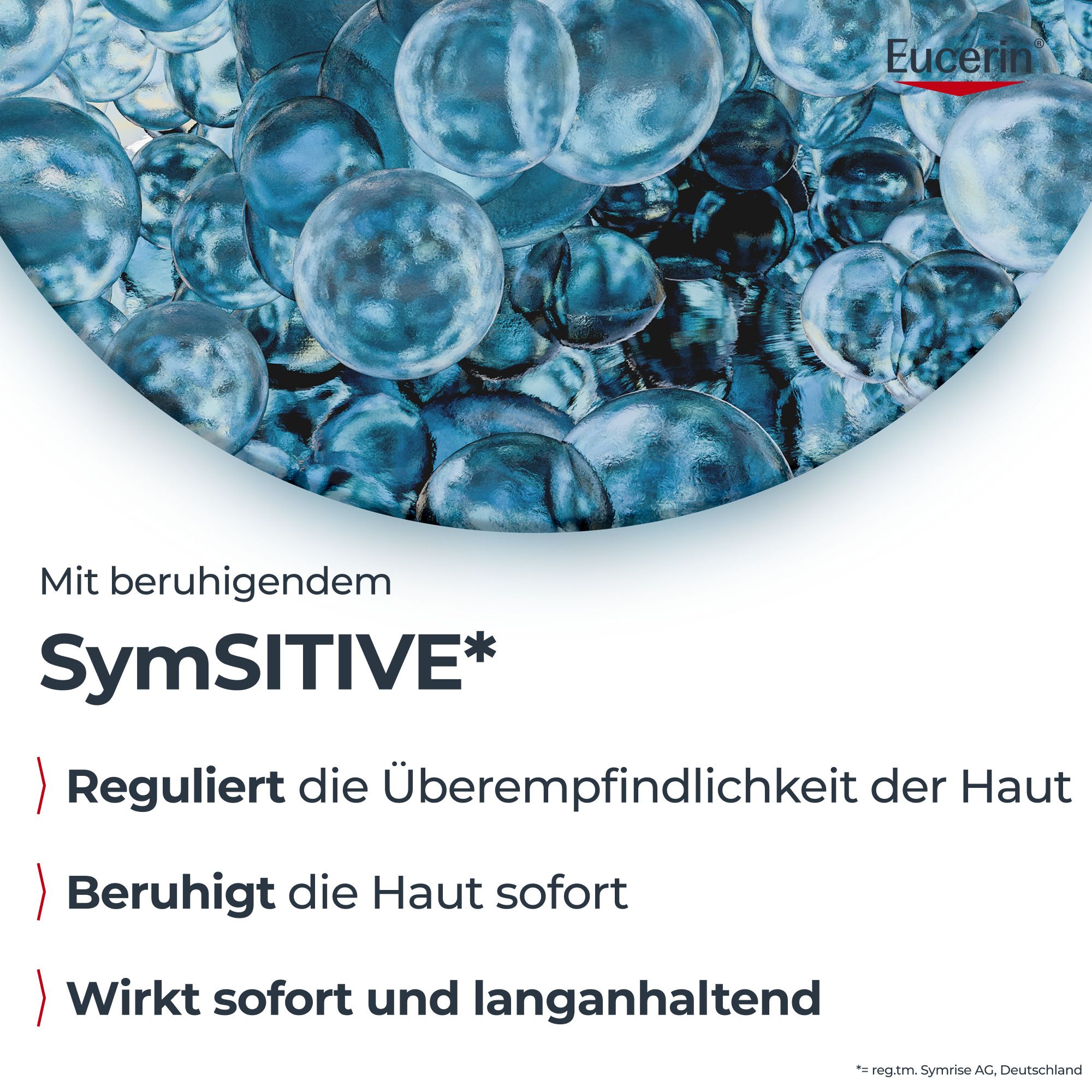 Eucerin UltraSensitive Cura Lenitiva con SymSitive. Regola l'ipersensibilità cutanea.