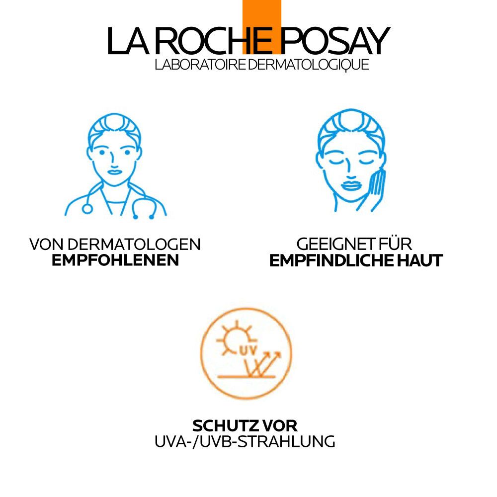 La Roche Posay: Raccomandato dai dermatologi. Adatto alle pelli sensibili. Protezione UVA/UVB.