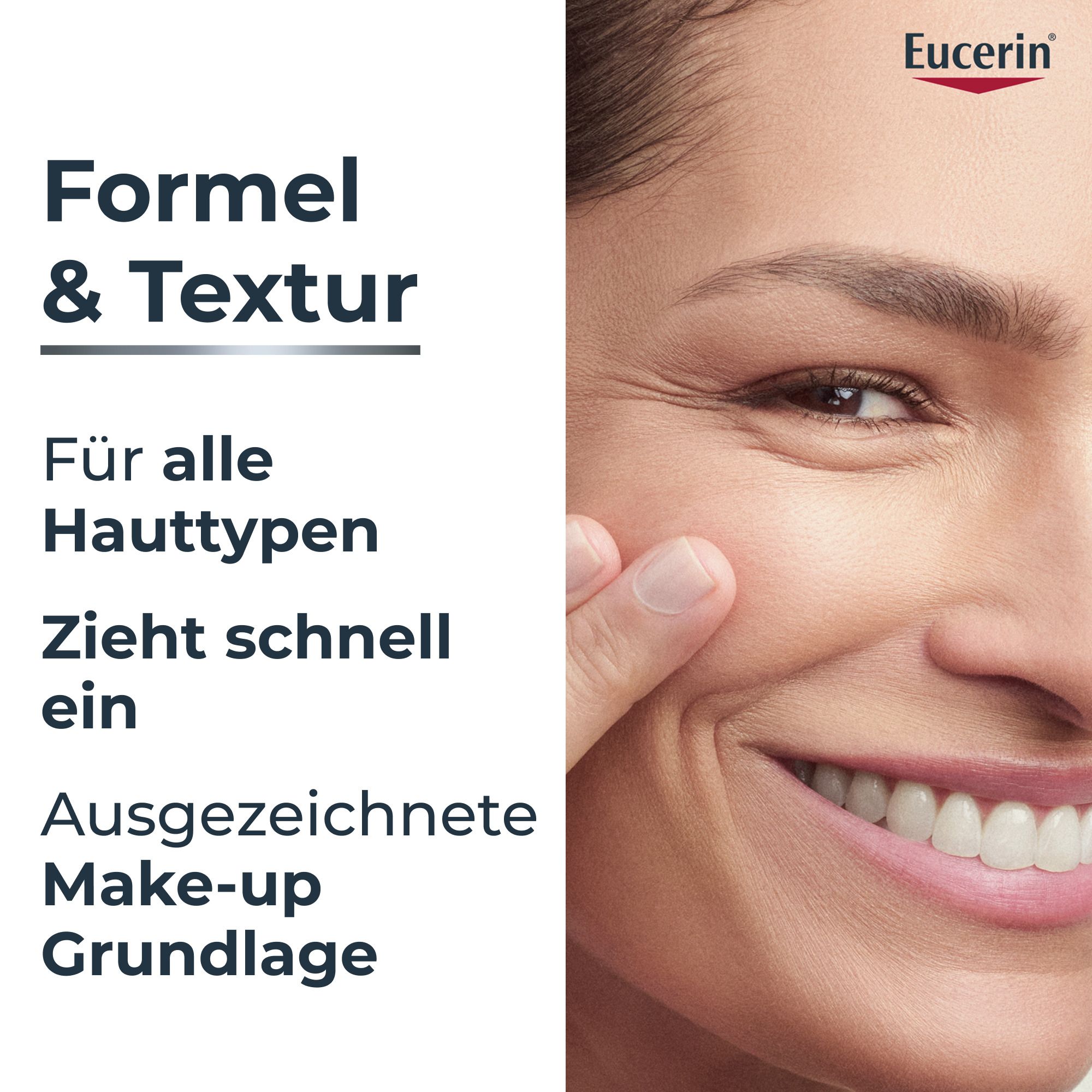 Eucerin Hyaluron-Filler Formula & Texture, per tutti i tipi di pelle.
