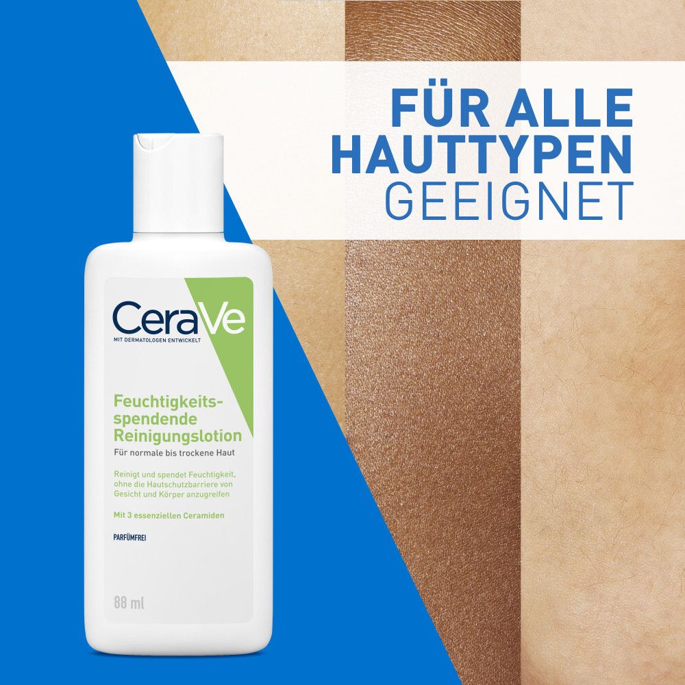 CeraVe Lozione Detergente Idratante, 88ml, per pelli da normali a secche.