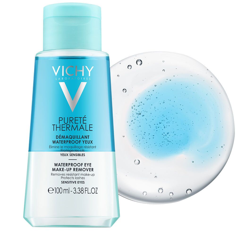 Vichy Pureté Thermale struccante waterproof occhi, 100 ml.