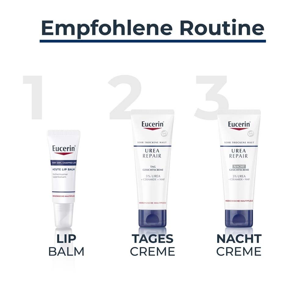 Tubo di crema viso giorno Eucerin Urea Repair 5% Urea.