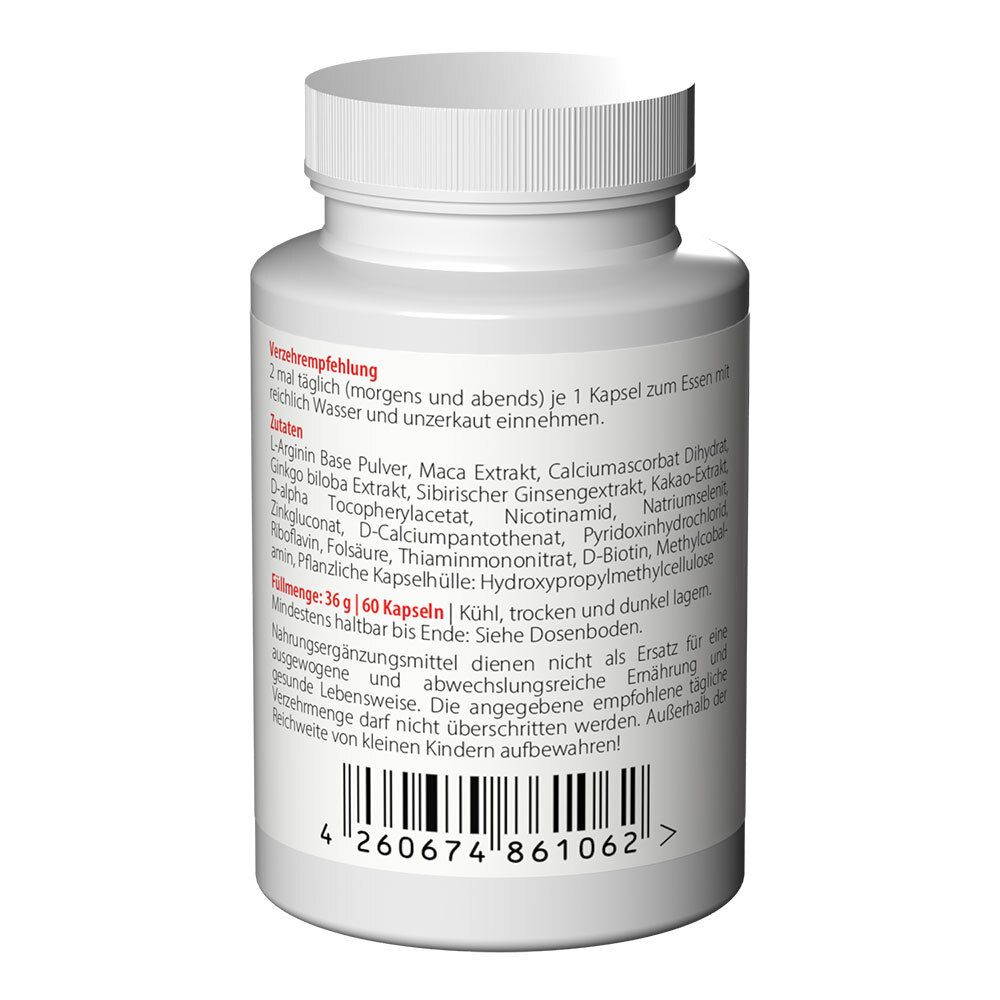 Retro di un flacone bianco. Testo: ingredienti, raccomandazioni, scadenza, avvertenze.