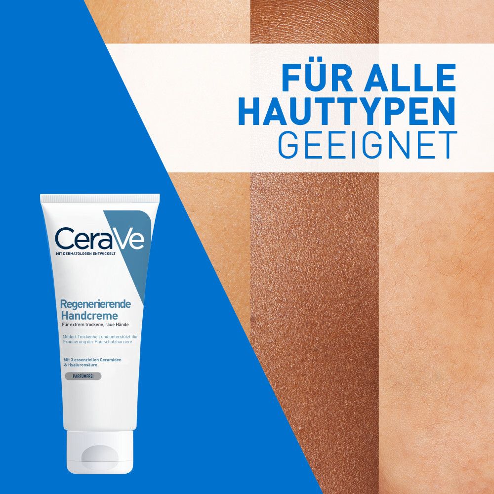 Tubo CeraVe Crema Mani Riparatrice, 50ml, adatta a tutti i tipi di pelle.