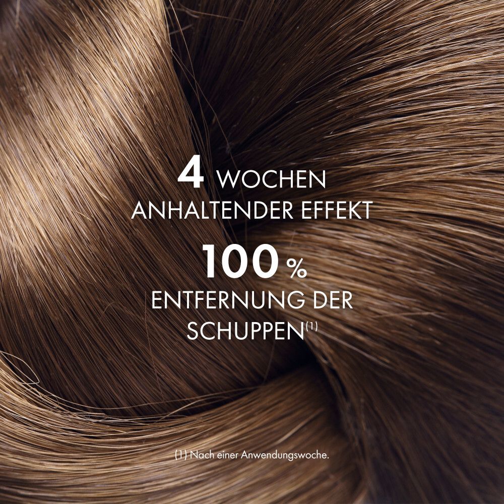 Capelli castani con testo: Effetto duraturo 4 settimane, 100% rimozione forfora.