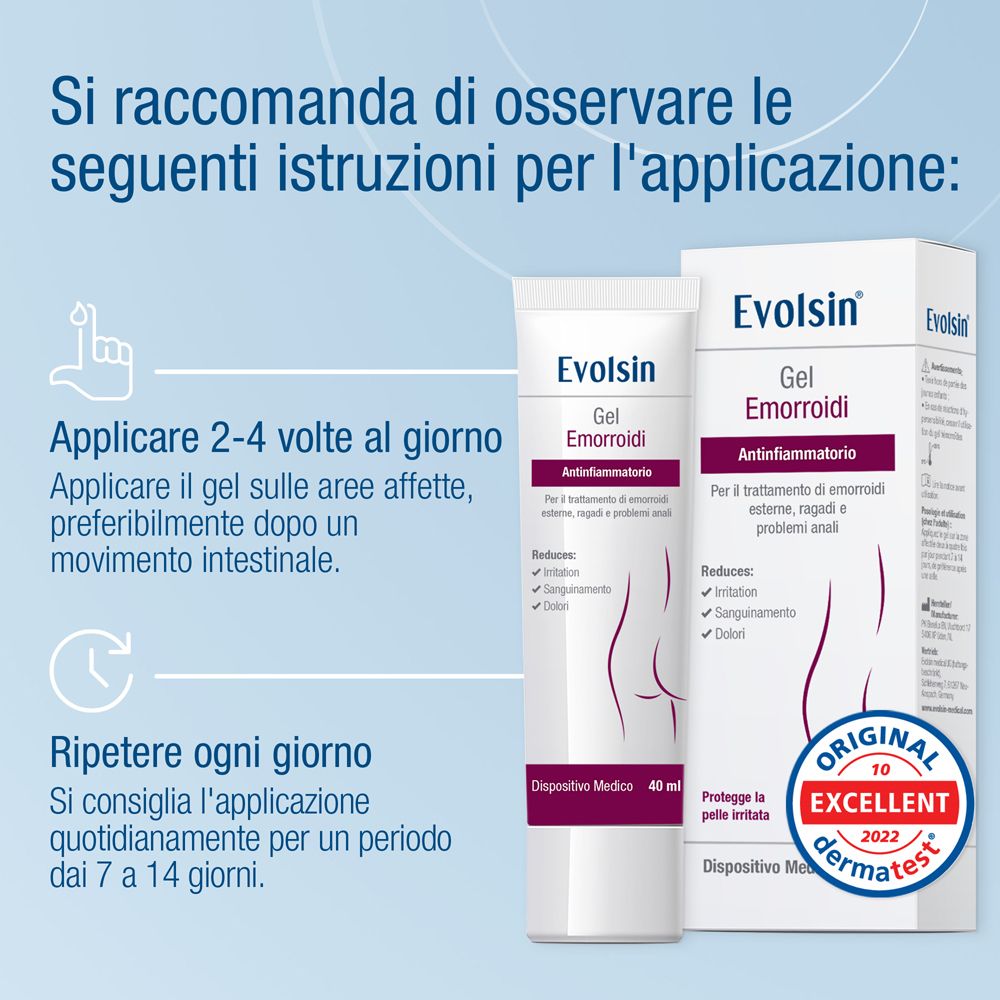 Tubo di gel e icone. Senza parabeni, oli minerali, siliconi, test sugli animali. Dispositivo medico certificato UE.