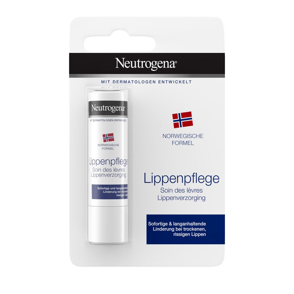 Neutrogena Lip Care in blister. Stick con tappo nero. Formula norvegese.