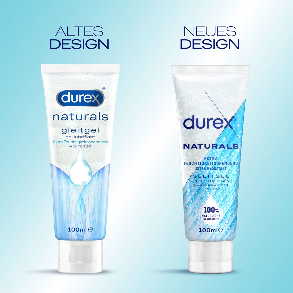 Confronto tra vecchio e nuovo design. Entrambi i tubi con nome e logo del prodotto. 100ml.