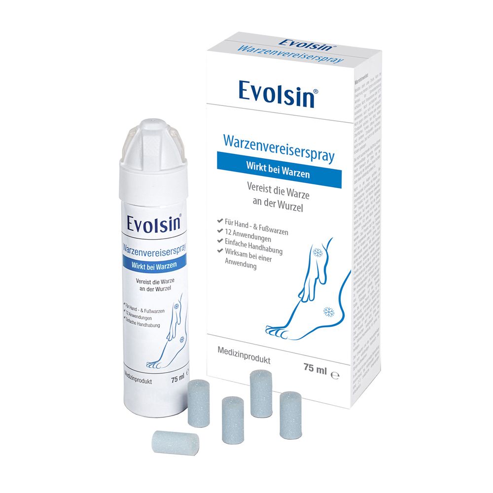 Evolsin® spray congelante per verruche comuni e verruche plantariI congelamento delle verruche igien