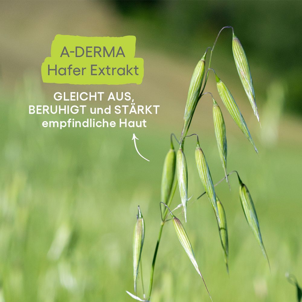 A-Derma Estratto d'avena: Riequilibra, lenisce e rinforza la pelle sensibile.