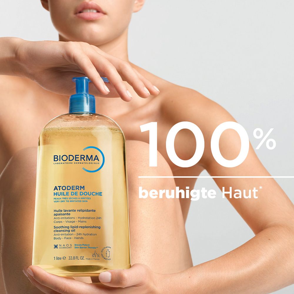 Risultati di Atoderm Huile de douche. Pulisce, lenisce, nutre intensamente. Grafici e testo.