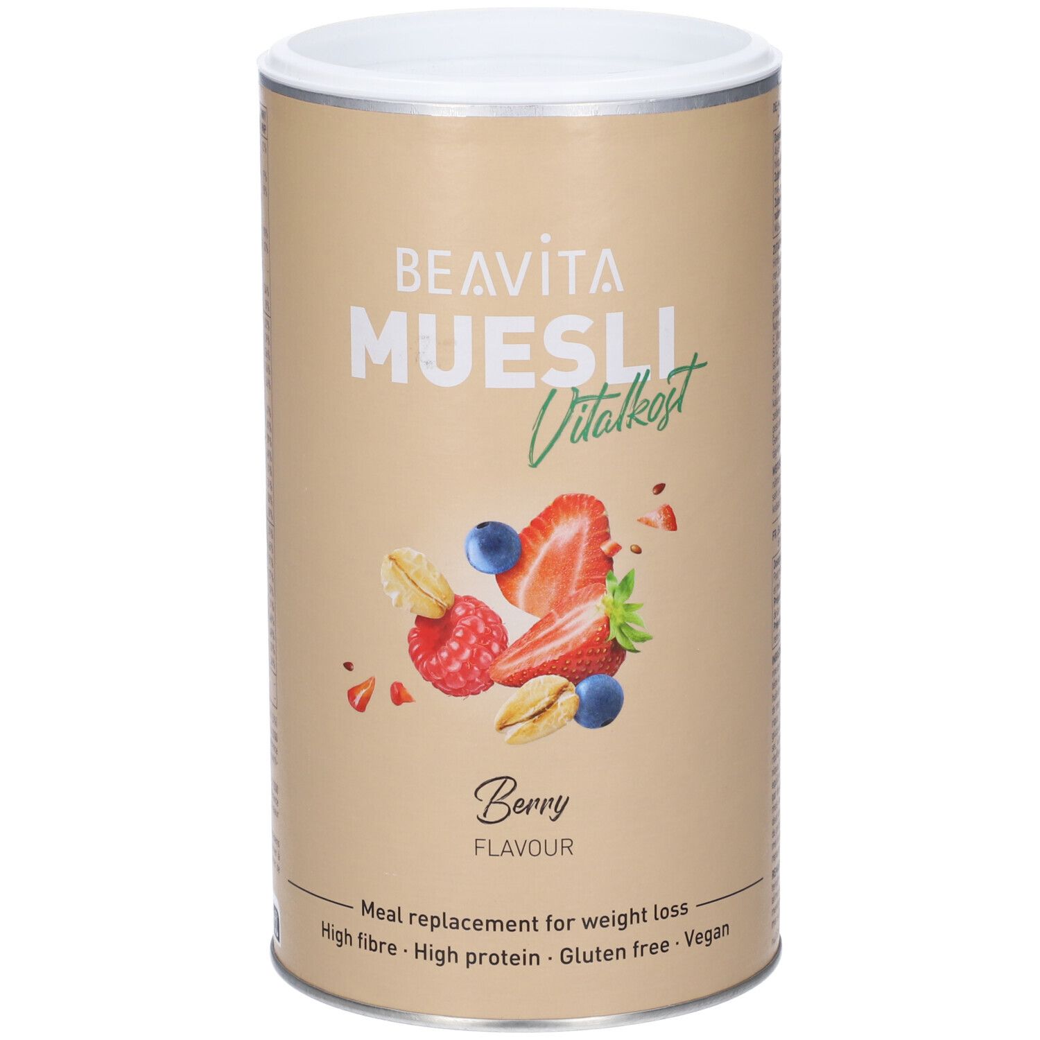 BEAVITA Vitalkost Diät-Müsli, gusto Frutti di Bosco. Sostituto del pasto per la perdita di peso. Ricco di fibre, Ricco di proteine, Senza glutine, Vegano.