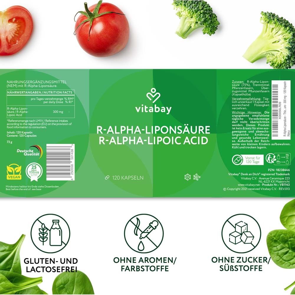 Vitabay Acido R-alfa lipoico 300 mg