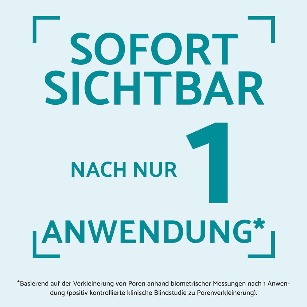 Testo: Visibile immediatamente dopo 1 sola applicazione. Basato su misurazioni dopo 1 applicazione.