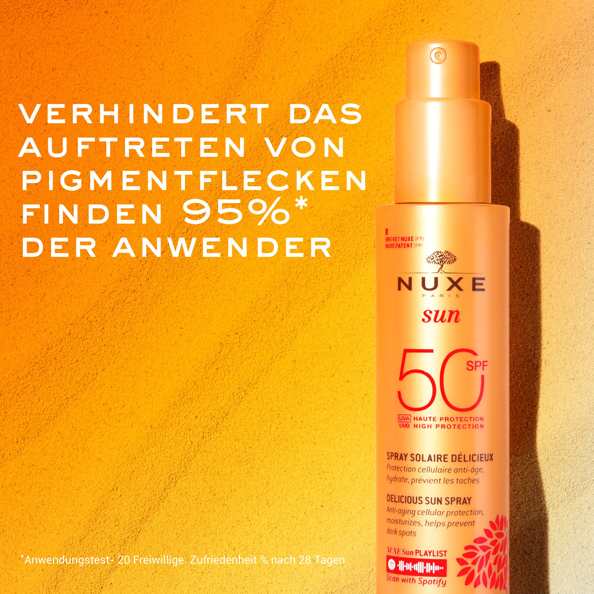 NUXE Sun spray solare con testo: Previene le macchie. 95% degli utenti.