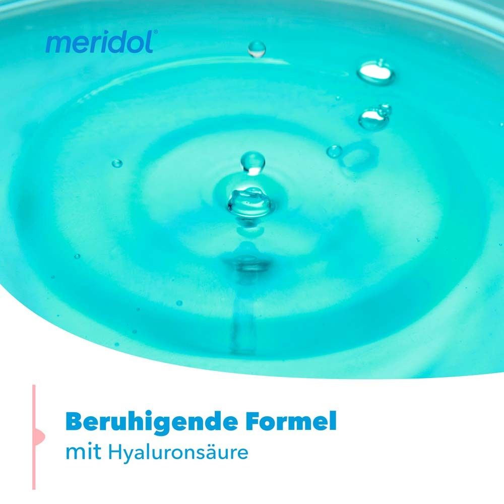 Grafica con istruzioni per l'uso: 20 ml non diluiti, sciacquare per 30 secondi, 2 volte al giorno, dai 12 anni.