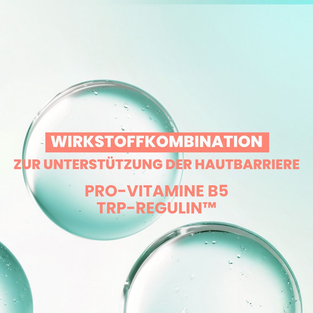Combinazione di attivi per supportare la barriera cutanea: Pro-Vitamina B5, TRP-Regulin.