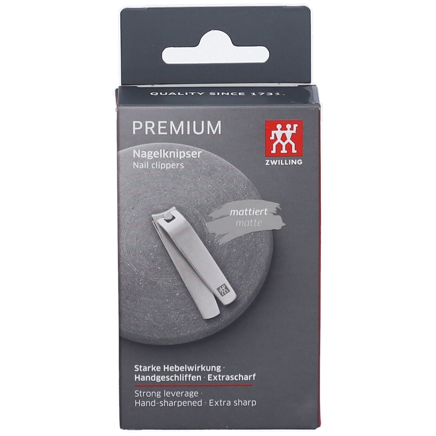 Confezione per tagliaunghie ZWILLING Premium, satinato, affilato a mano, extra affilato.