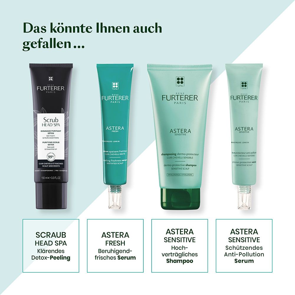 Tubo nero Furterer Scrub Head Spa, peeling detox chiarificante, 100 ml.