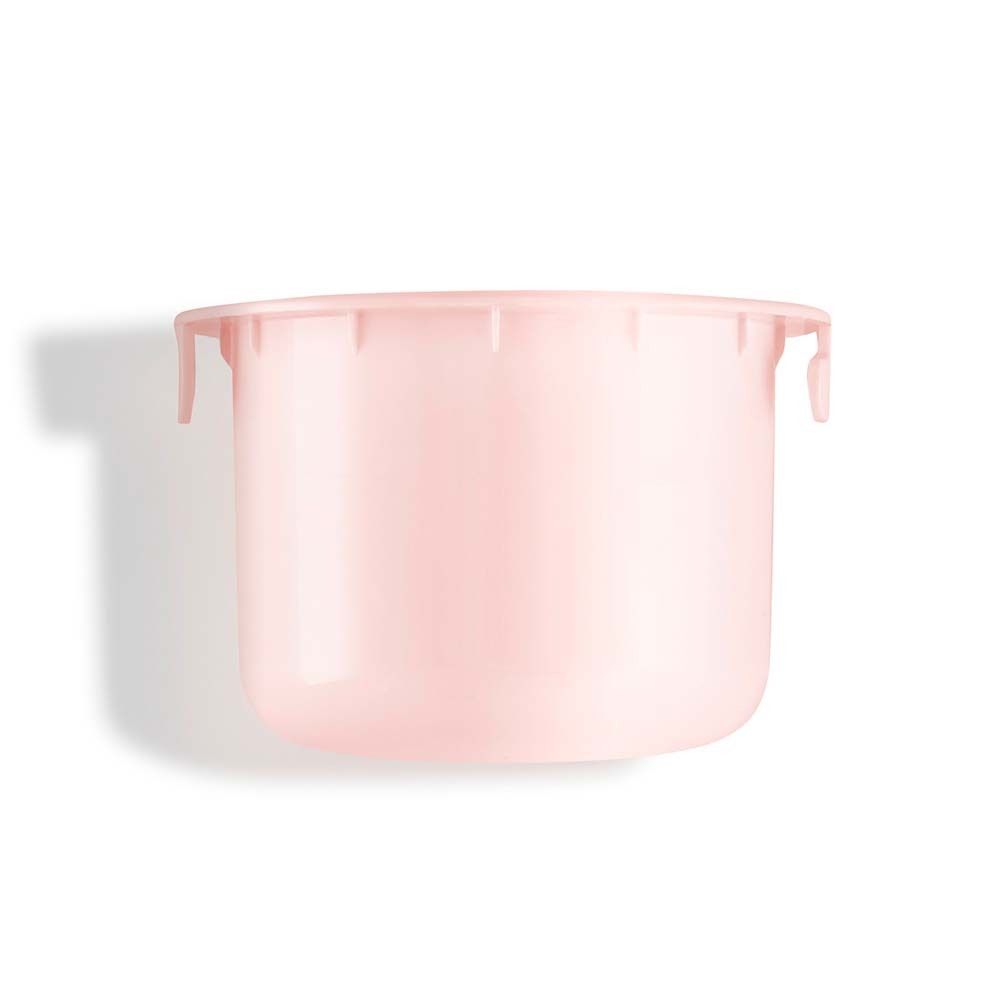 Ricarica rosa. Forma cilindrica con due piccole linguette. Interno vuoto.