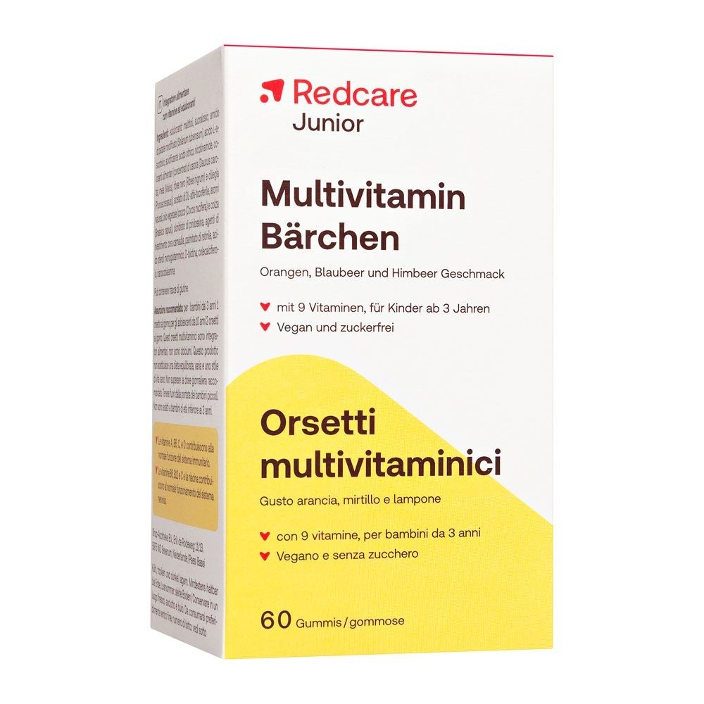 Confezione Redcare Junior Multivitamin Bärchen, 60 orsetti.