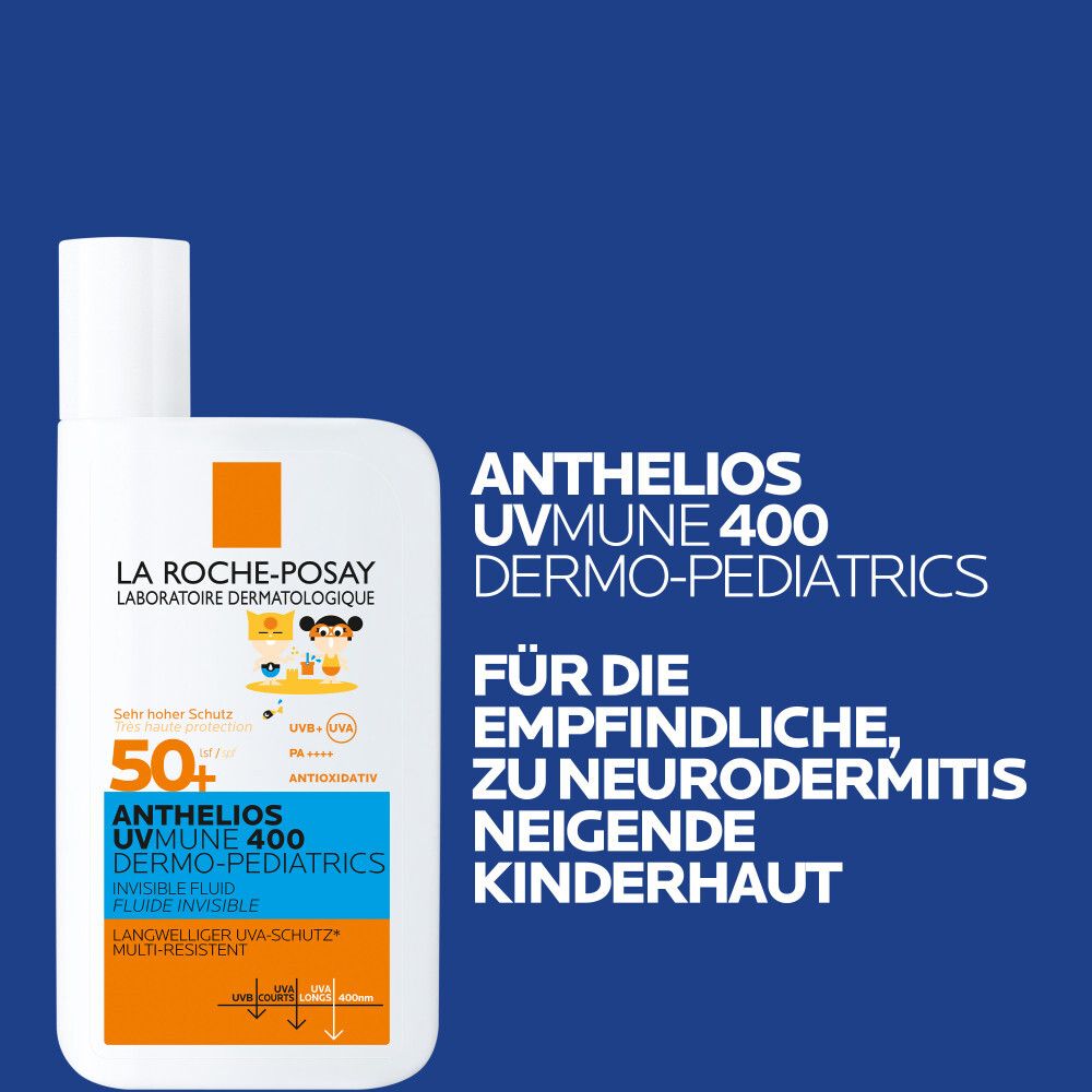 La Roche-Posay Anthelios UVMUNE 400 Dermo-Pediatrics. Protezione solare per pelli sensibili, a tendenza atopica dei bambini.