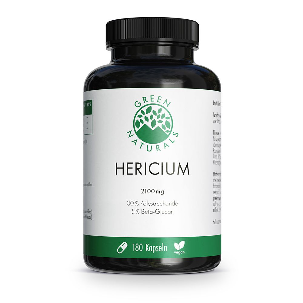 GREEN NATURALS® Lions Mane Hericium 2100 mg vegano
