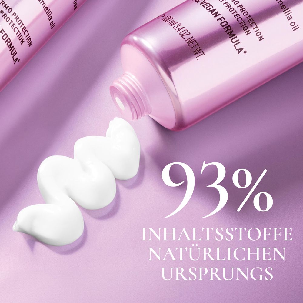 Prodotto e crema su sfondo viola. Testo: 93% INGREDIENTI DI ORIGINE NATURALE.