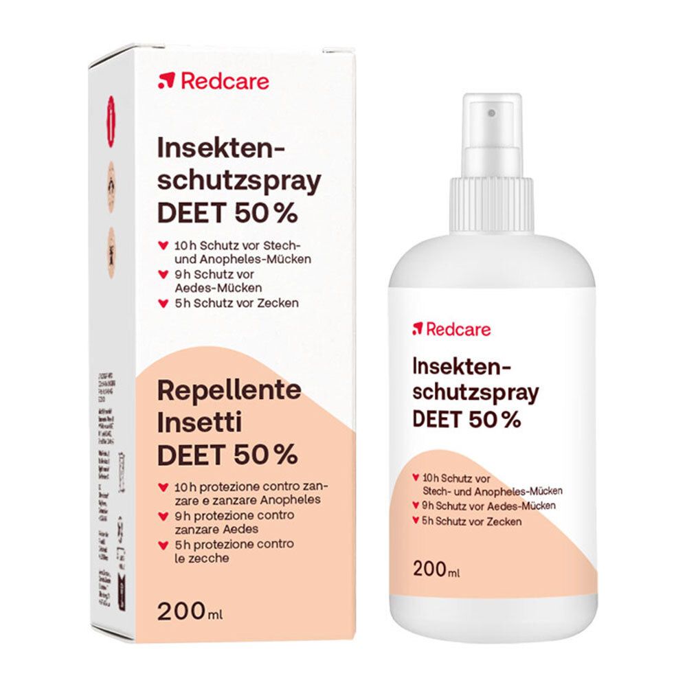 Redcare Spray repellente per insetti DEET 50%