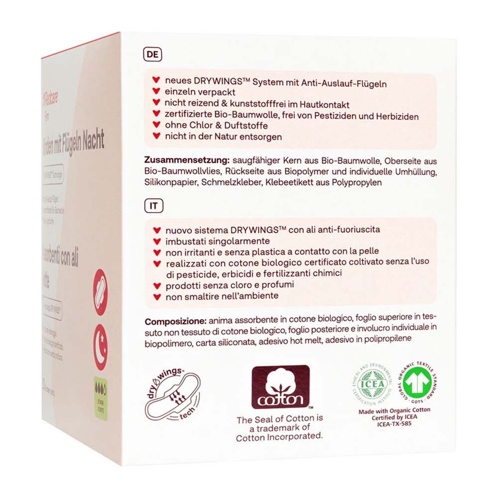 Redcare Fem Assorbenti con ali notte