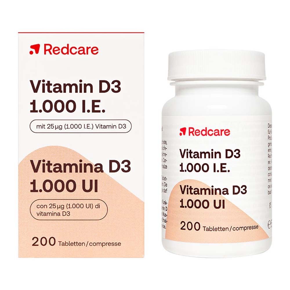 Redcare Vitamina D3 1000 I.E.